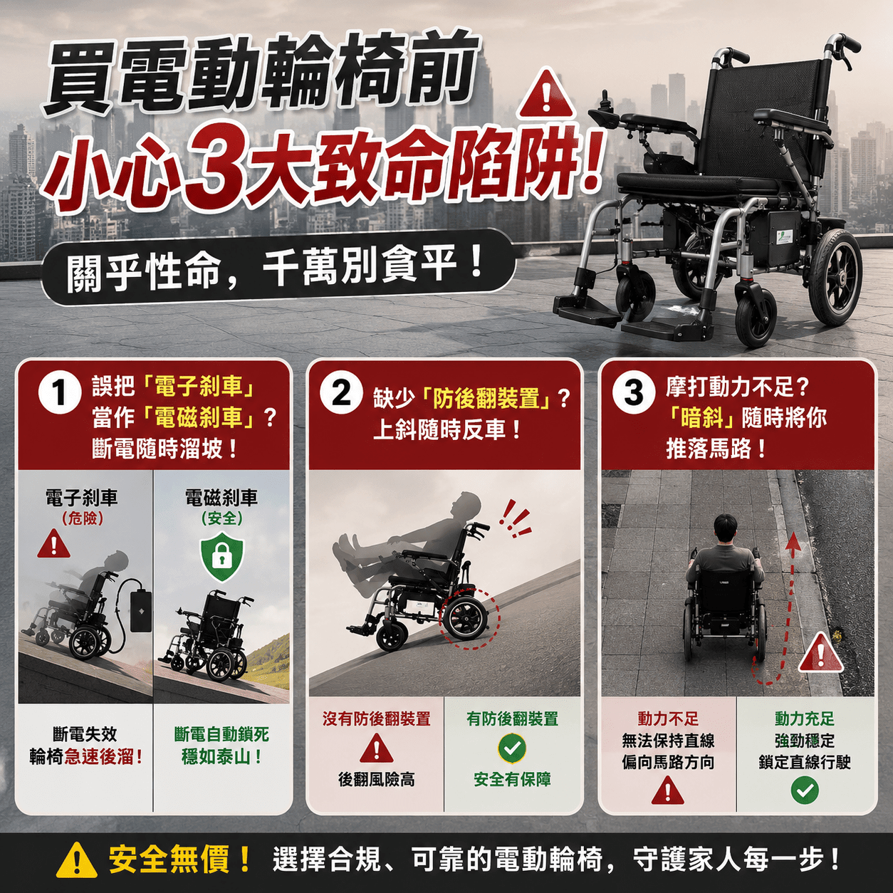 買錯輪椅釀意外？千萬別害了父母！3 大致命陷阱你要知 - 天天代步