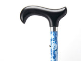 台灣品牌Merry Sticks 折疊拐杖 藍色佩斯里