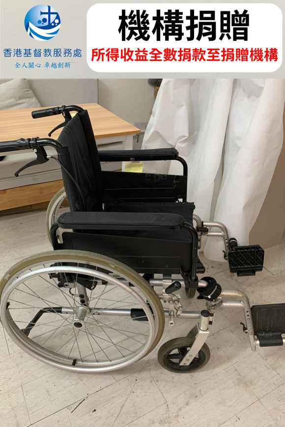 (二手)手動輪椅_Alpha® 鋁合金自助式輪椅(3024SQH)_功能良好，但外觀有瑕疵(原價$3480)