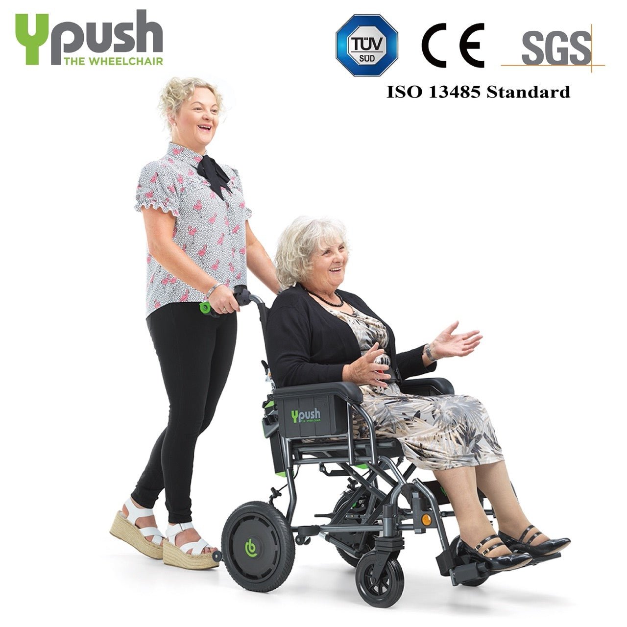 英國 Ypush® 電動後控助推輪椅 ｜獨家代理 |